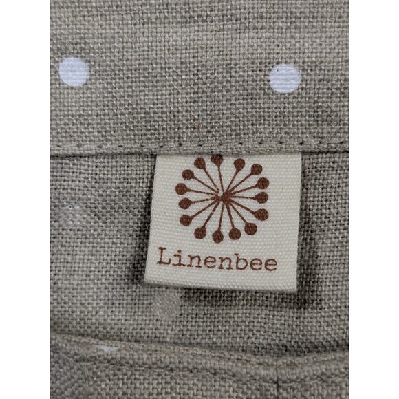 Linenbee Linen Tunic Top Womens Plus O/S Cream Lagenlook Oversized Neutral - Picture 4 of 10